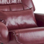 MCombo Swivel Recliners with Ottoman, Vibration Massage TV Chairs, Ergonomic Lounge Chair for Living Room, Faux Leather 4877
