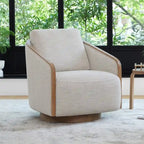 Skyler Modern Upholstered Living Room Swivel Bucket Accent Chair