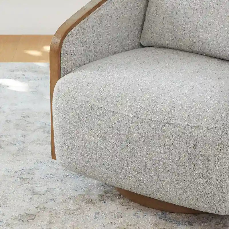 Skyler modern, kárpitozott, forgatható vödörfotel nappaliba