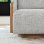 Skyler modern, kárpitozott, forgatható vödörfotel nappaliba