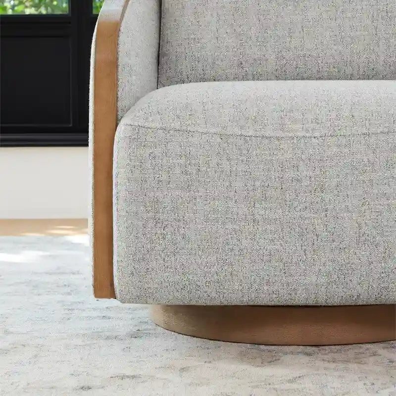 Skyler modern, kárpitozott, forgatható vödörfotel nappaliba