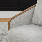 Skyler modern, kárpitozott, forgatható vödörfotel nappaliba