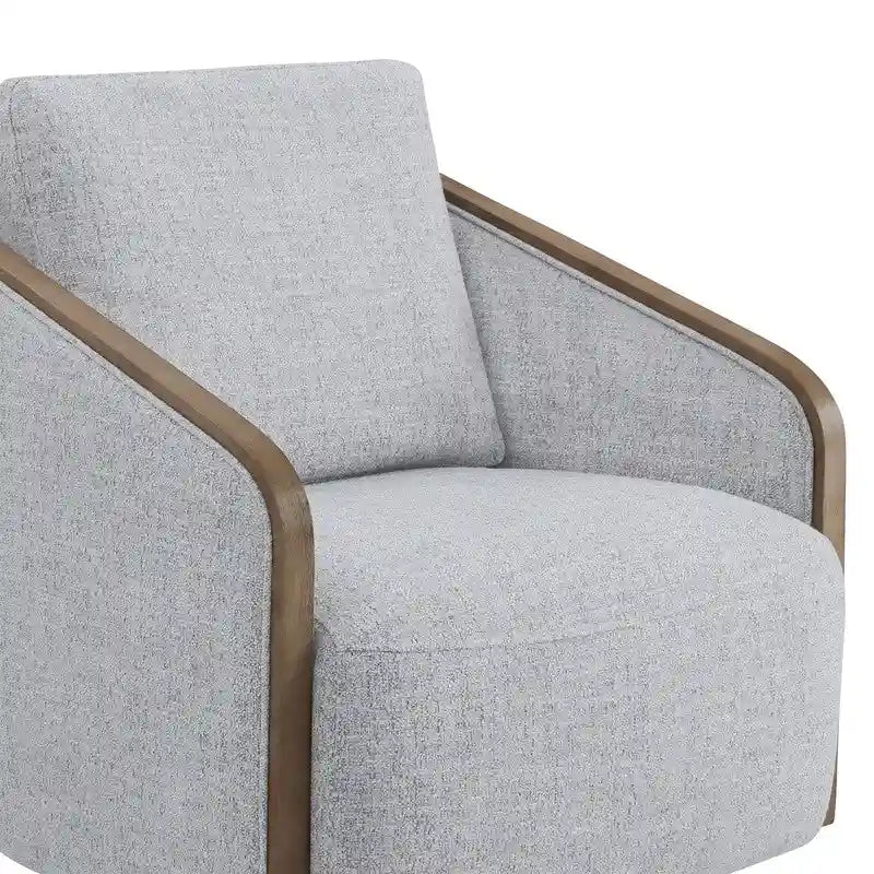 Skyler modern, kárpitozott, forgatható vödörfotel nappaliba