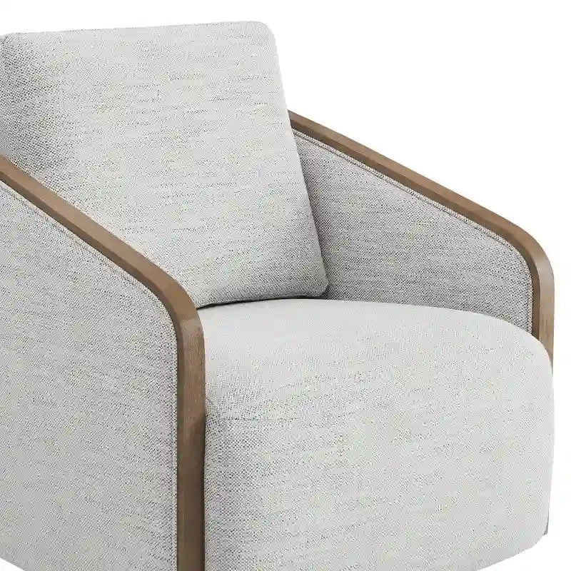 Skyler modern, kárpitozott, forgatható vödörfotel nappaliba