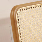 Poltrona d’accento girevole Art Leon in pelle PU e legno