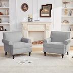 Set di 2 poltrone d'accento con borchie decorative Huimo