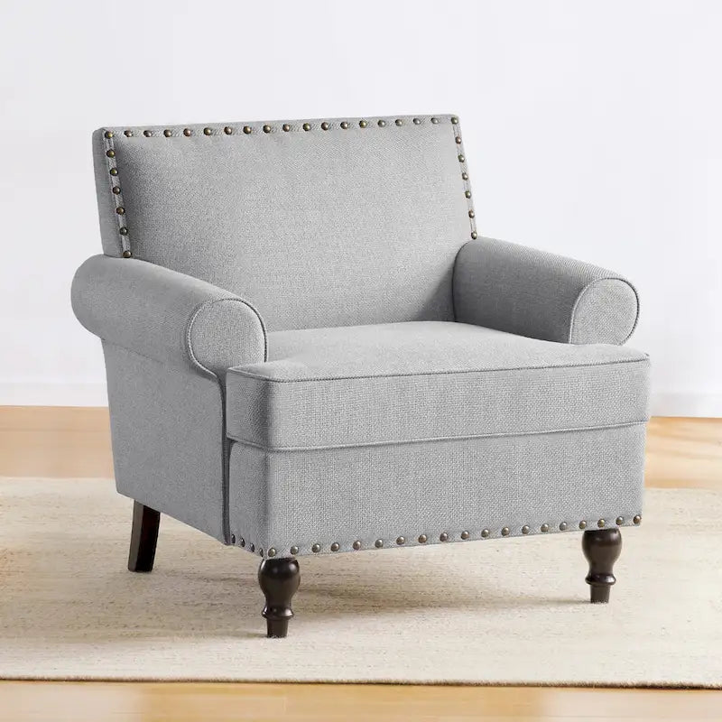 Set di 2 poltrone d'accento con borchie decorative Huimo