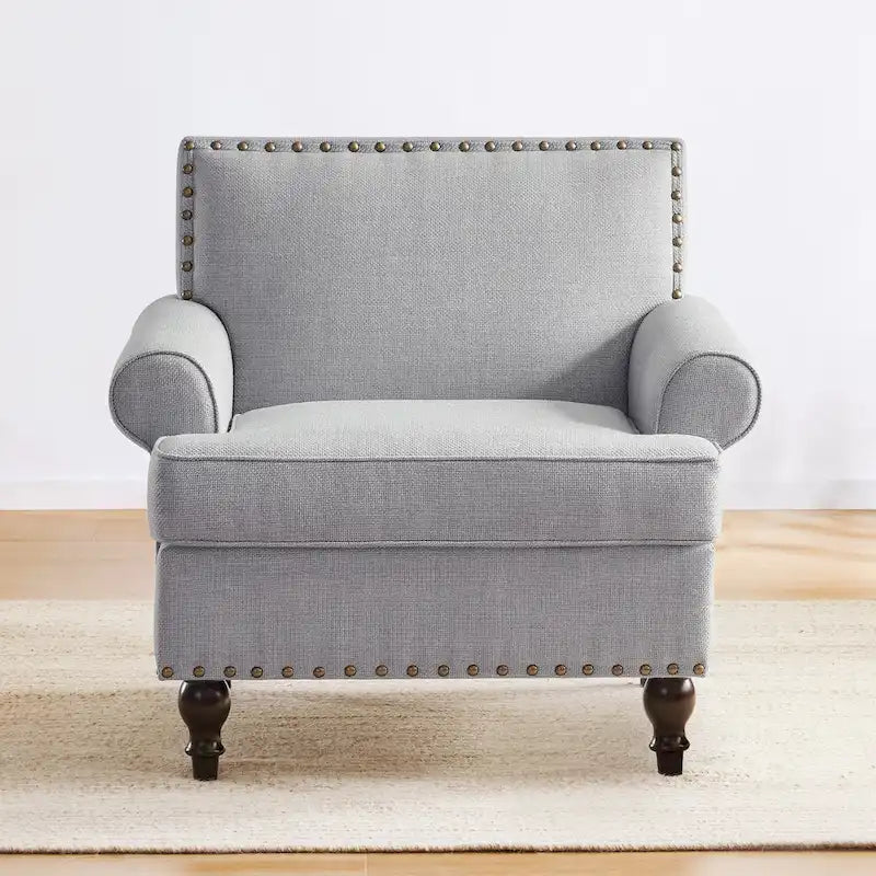 Set di 2 poltrone d'accento con borchie decorative Huimo
