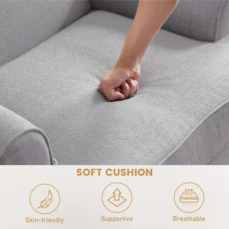 Set di 2 poltrone d'accento con borchie decorative Huimo