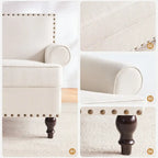 Set di 2 poltrone d'accento con borchie decorative Huimo