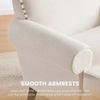 Set di 2 poltrone d'accento con borchie decorative Huimo