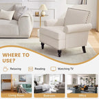 Set di 2 poltrone d'accento con borchie decorative Huimo