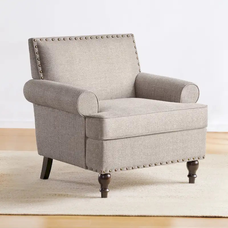 Set di 2 poltrone d'accento con borchie decorative Huimo