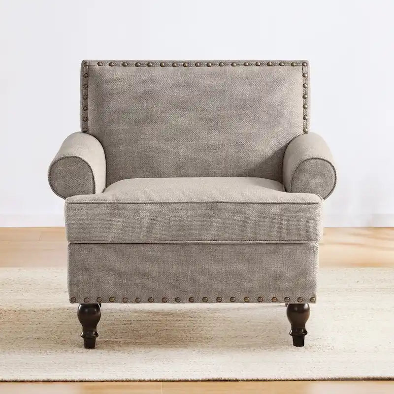 Set di 2 poltrone d'accento con borchie decorative Huimo