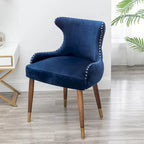 Roundhill Furniture Lindale Mid-Century-moderner Samt-Akzentsessel