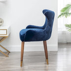 Roundhill Furniture Lindale Mid-Century-moderner Samt-Akzentsessel