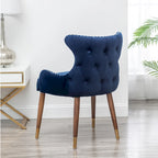 Roundhill Furniture Lindale Mid-Century-moderner Samt-Akzentsessel