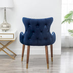 Roundhill Furniture Lindale Mid-Century-moderner Samt-Akzentsessel