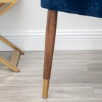Roundhill Furniture Lindale Mid-Century-moderner Samt-Akzentsessel
