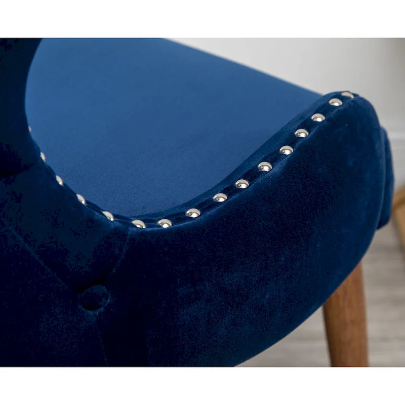 Roundhill Furniture Lindale Mid-Century-moderner Samt-Akzentsessel