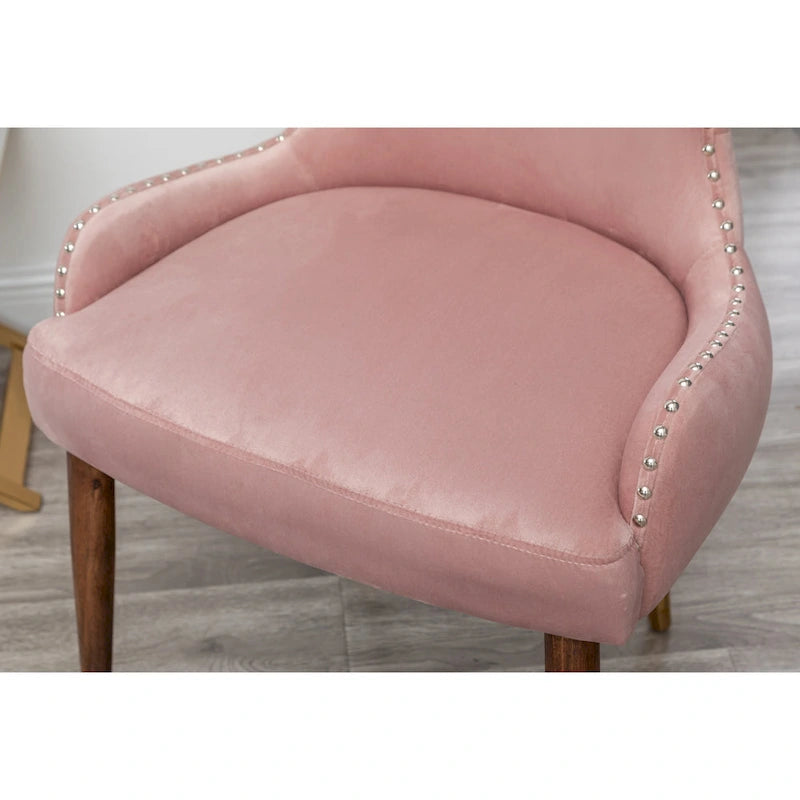 Roundhill Furniture Lindale Mid-Century-moderner Samt-Akzentsessel