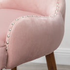 Roundhill Furniture Lindale Mid-Century-moderner Samt-Akzentsessel