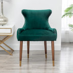 Roundhill Furniture Lindale Mid-Century-moderner Samt-Akzentsessel