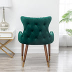 Roundhill Furniture Lindale Mid-Century-moderner Samt-Akzentsessel