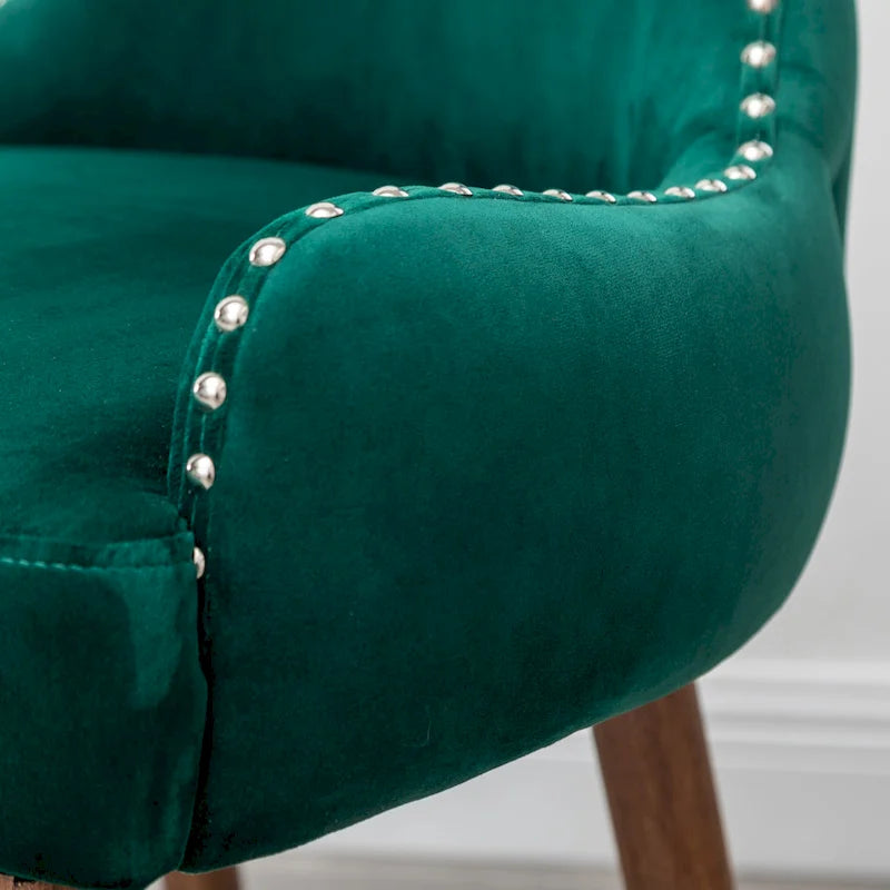 Roundhill Furniture Lindale Mid-Century-moderner Samt-Akzentsessel