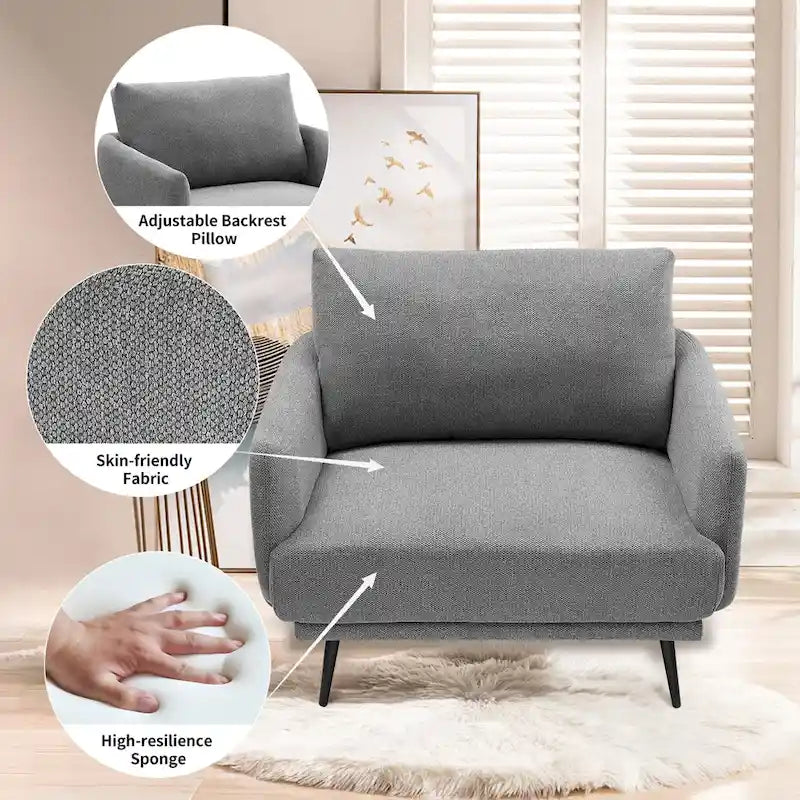 Karaka 37.5W Oversized Armchair Leisure Sofa Accent Chair