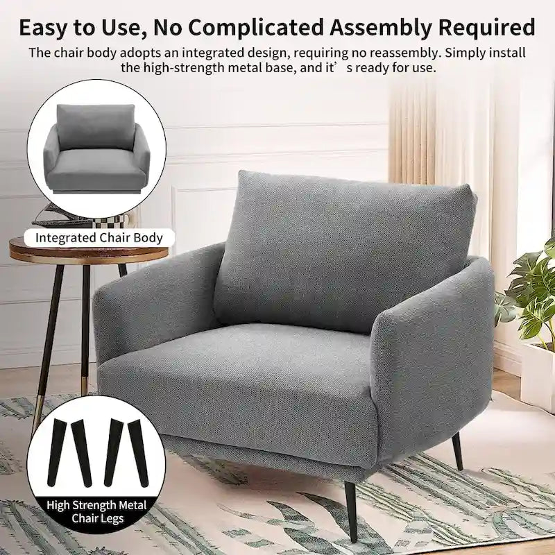 Karaka 37.5W Oversized Armchair Leisure Sofa Accent Chair