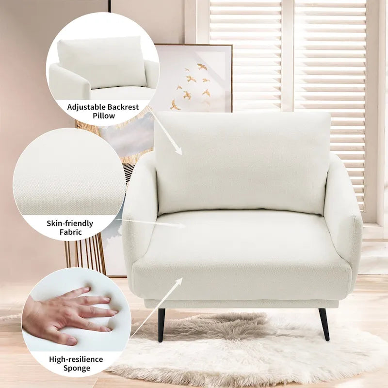 Karaka 37.5W Oversized Armchair Leisure Sofa Accent Chair