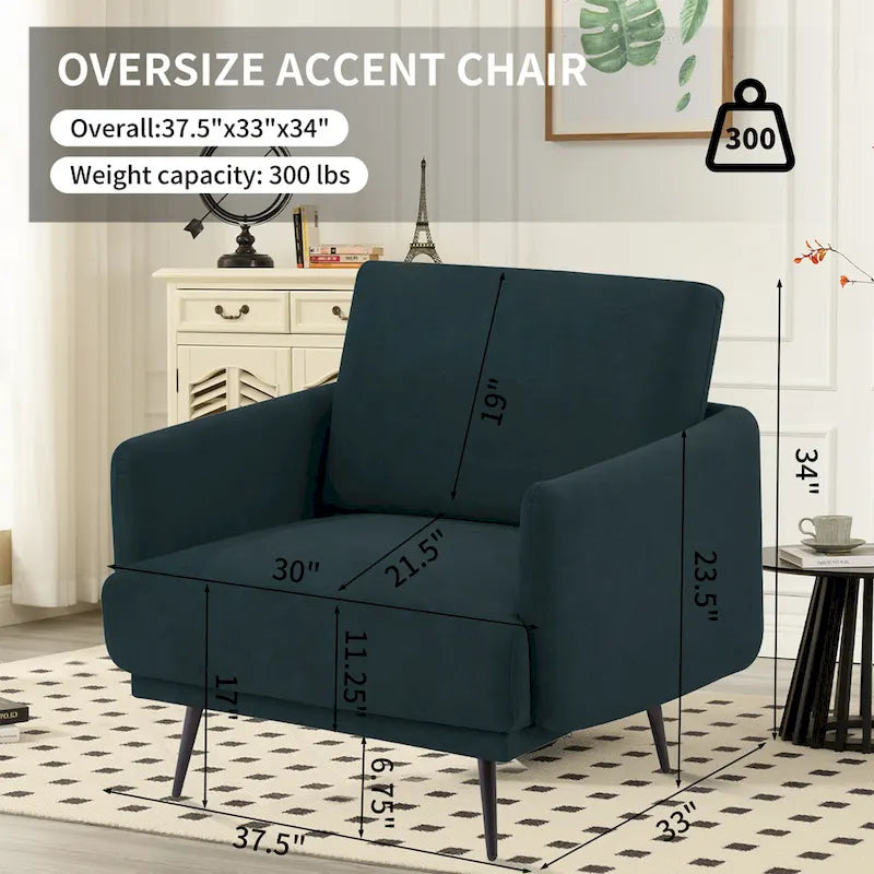 Karaka 37.5W Oversized Armchair Leisure Sofa Accent Chair