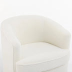 SEYNAR Modern Boucle Upholstered 360 Degree Swivel Accent Club Chair Set of 2