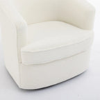 SEYNAR Modern Boucle Upholstered 360 Degree Swivel Accent Club Chair Set of 2
