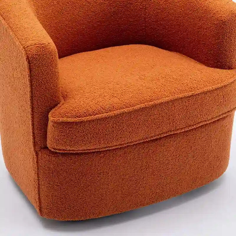 SEYNAR Modern Boucle Upholstered 360 Degree Swivel Accent Club Chair Set of 2