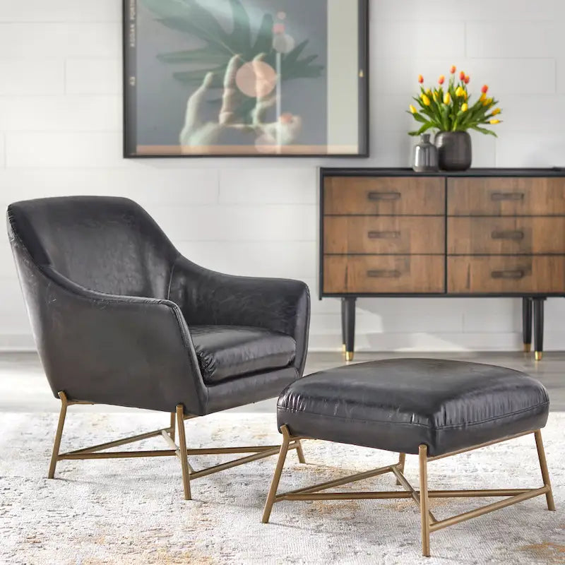 angelo:HOME Corin Chair with Ottoman