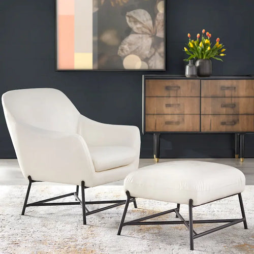Sillón con otomana Corin de angelo:HOME