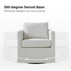 Erkenbald moderner 360-Grad-Drehstuhl mit abnehmbarem Schonbezug, 2er-Set von HULALA HOME