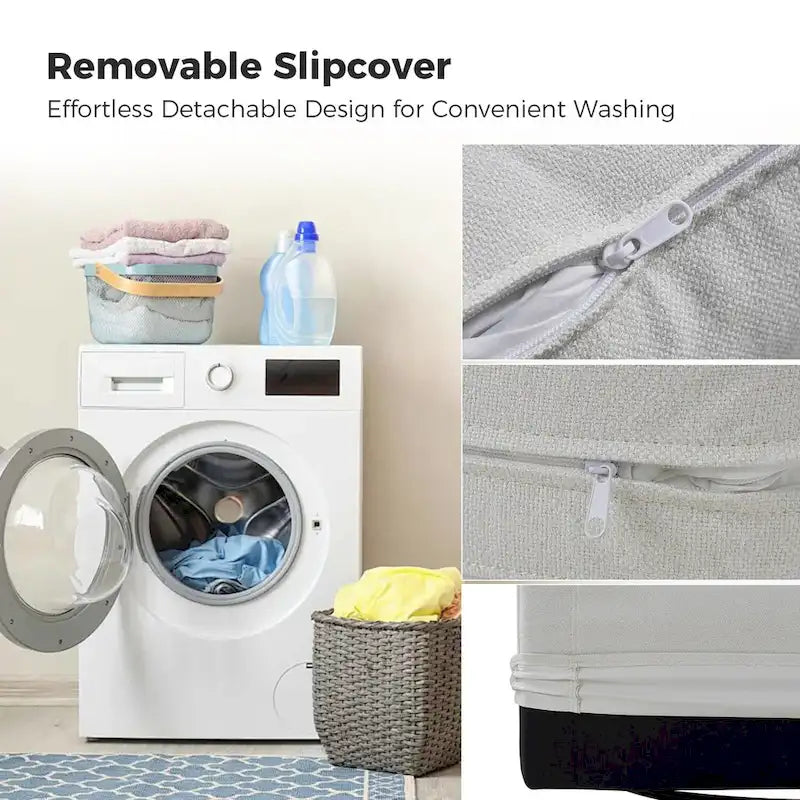 Erkenbald moderner 360-Grad-Drehstuhl mit abnehmbarem Schonbezug, 2er-Set von HULALA HOME