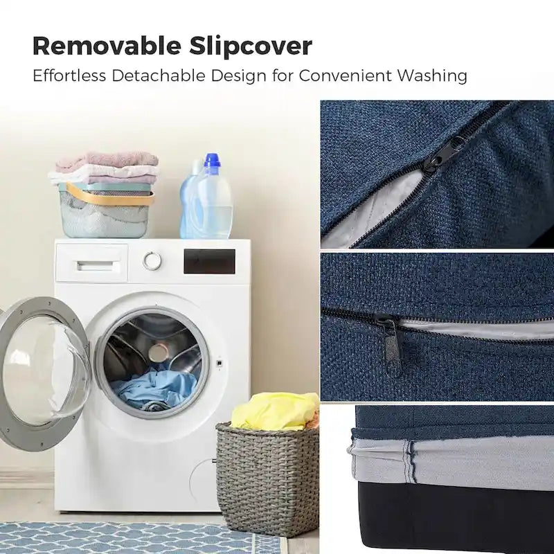 Erkenbald moderner 360-Grad-Drehstuhl mit abnehmbarem Schonbezug, 2er-Set von HULALA HOME