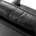 Rita Classic Genuine Leather Swivel Armchair With Nailhead Trims Set Of 2 By HULALA HOME