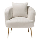 Art Leon Modern Velvet Accent Barrel Chair