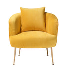 Art Leon Modern Velvet Accent Barrel Chair