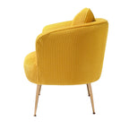 Art Leon Modern Velvet Accent Barrel Chair