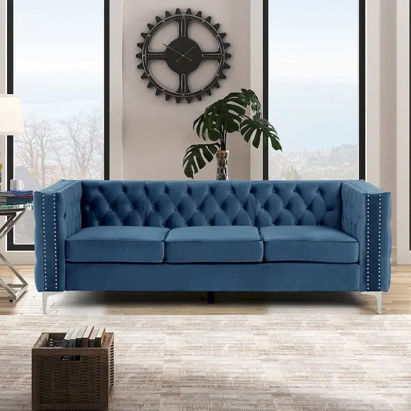 Modernes Sofa aus tiefem niederländischem Samt