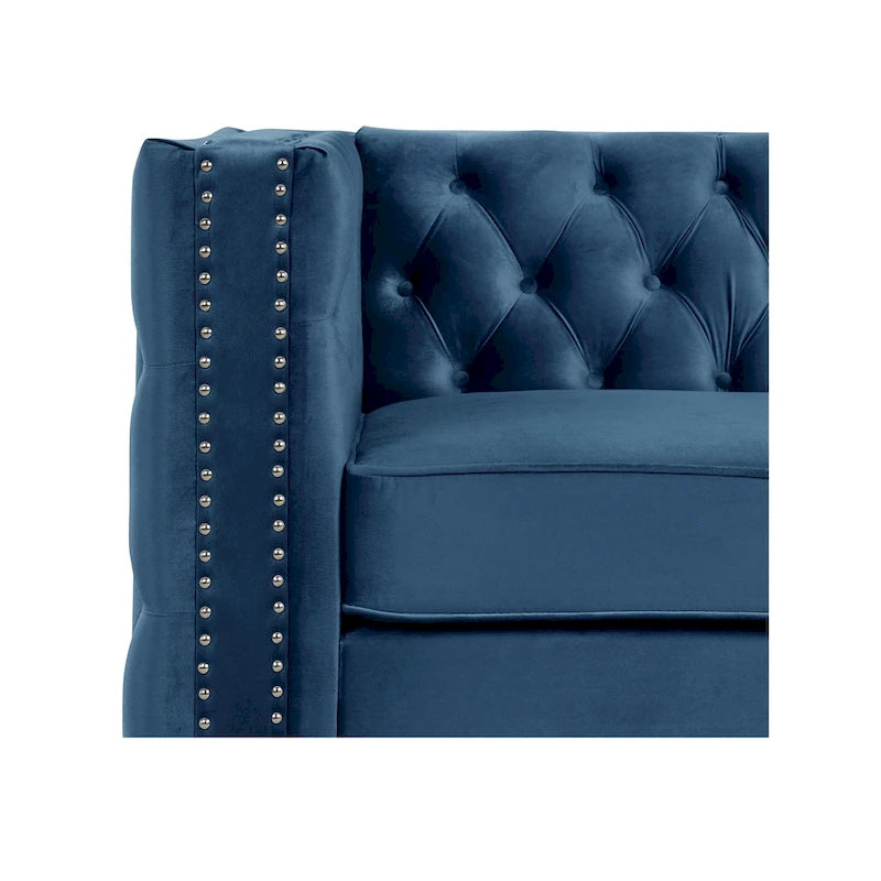 Modernes Sofa aus tiefem niederländischem Samt