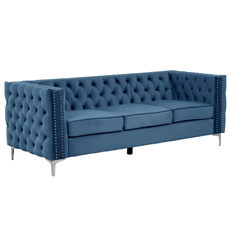 Modernes Sofa aus tiefem niederländischem Samt