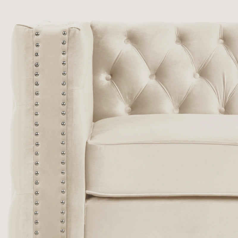 Modernes Sofa aus tiefem niederländischem Samt