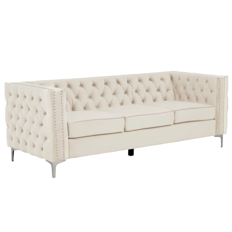 Modernes Sofa aus tiefem niederländischem Samt